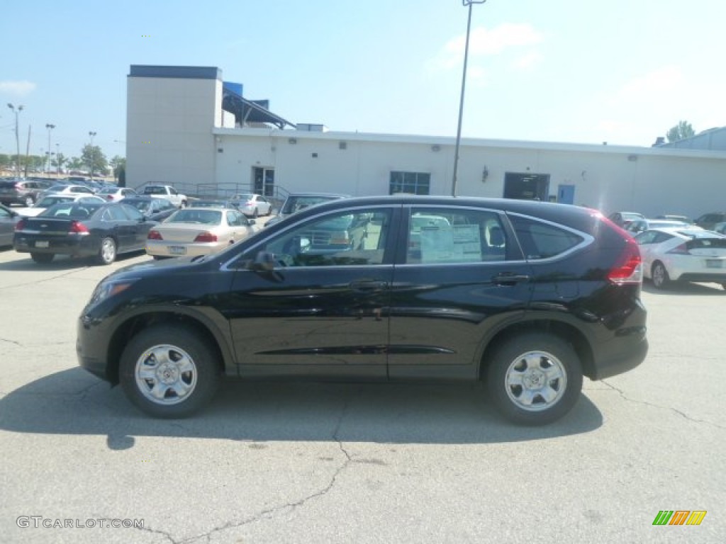 2012 CR-V LX 4WD - Crystal Black Pearl / Black photo #1