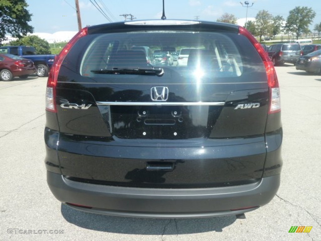 2012 CR-V LX 4WD - Crystal Black Pearl / Black photo #3