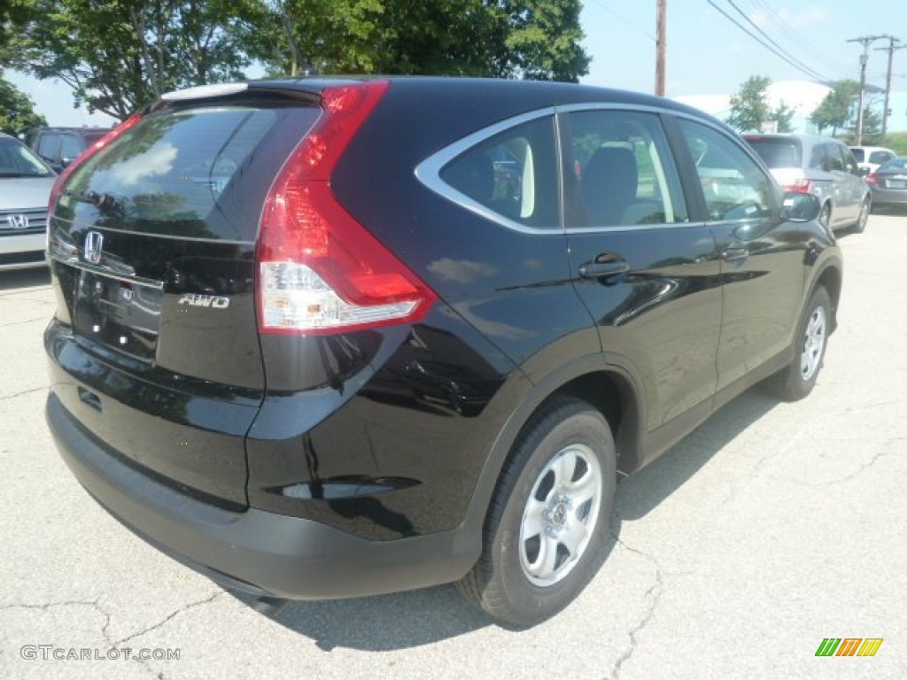 2012 CR-V LX 4WD - Crystal Black Pearl / Black photo #4