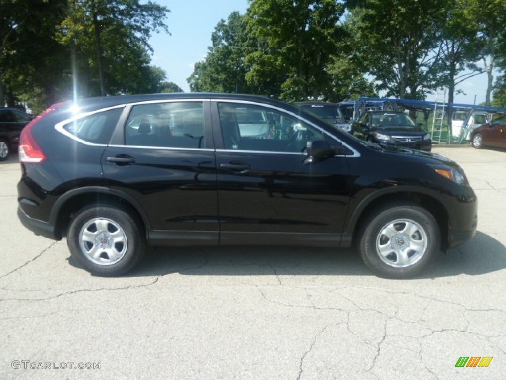 2012 CR-V LX 4WD - Crystal Black Pearl / Black photo #5