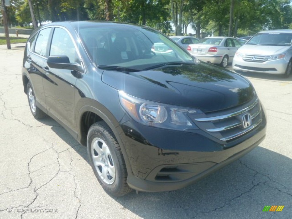 2012 CR-V LX 4WD - Crystal Black Pearl / Black photo #6