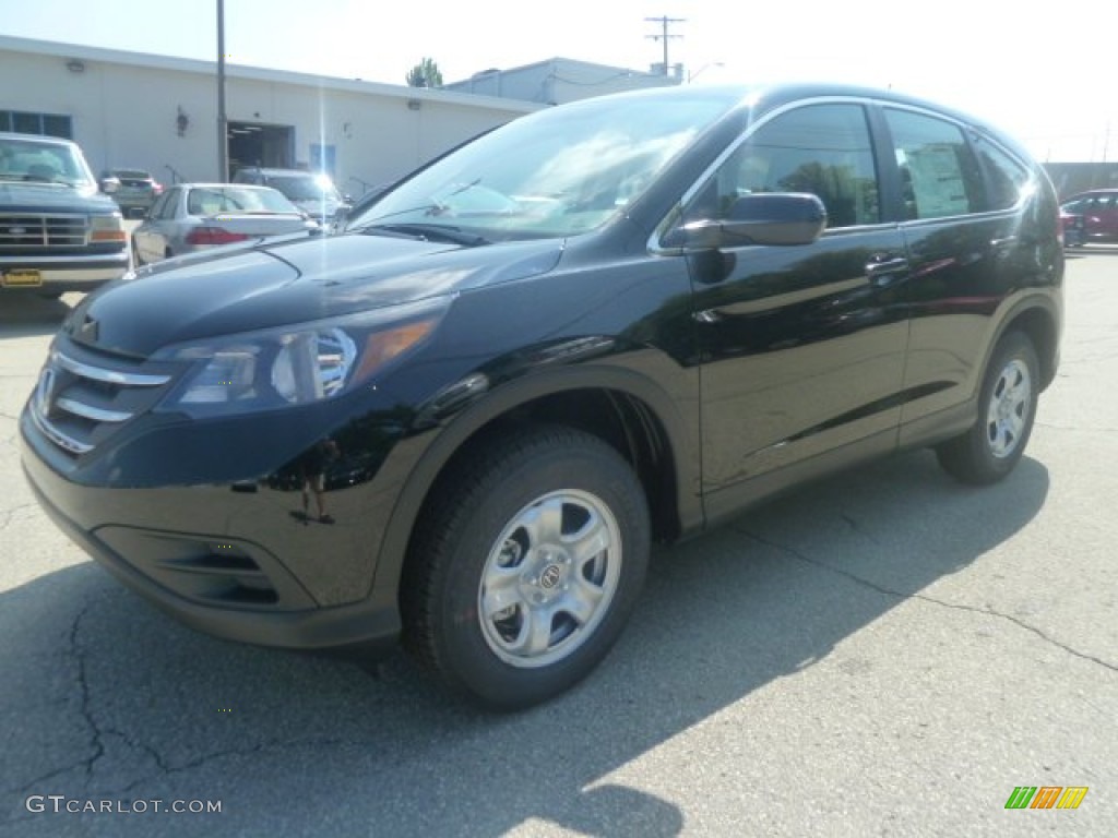 2012 CR-V LX 4WD - Crystal Black Pearl / Black photo #8
