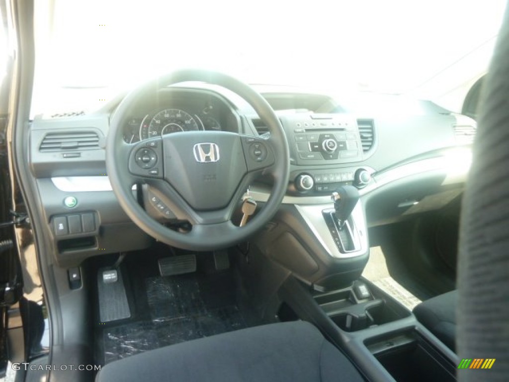 2012 CR-V LX 4WD - Crystal Black Pearl / Black photo #12
