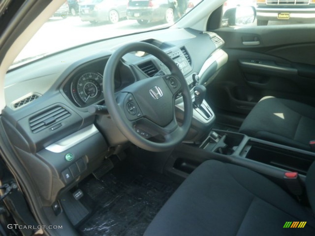 2012 CR-V LX 4WD - Crystal Black Pearl / Black photo #15