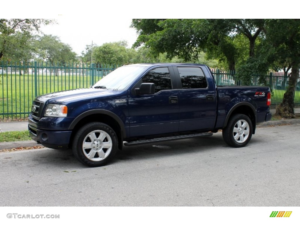 Dark Blue Pearl Metallic 2007 Ford F150 FX4 SuperCrew 4x4 Exterior Photo #70066216