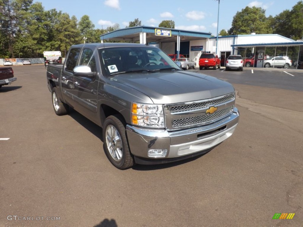 2012 Silverado 1500 LT Crew Cab - Graystone Metallic / Ebony photo #7