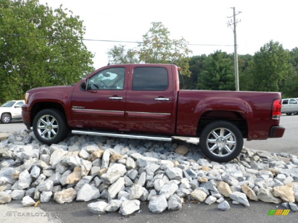 2013 Sierra 1500 Denali Crew Cab AWD - Sonoma Red Metallic / Cocoa/Light Cashmere photo #2