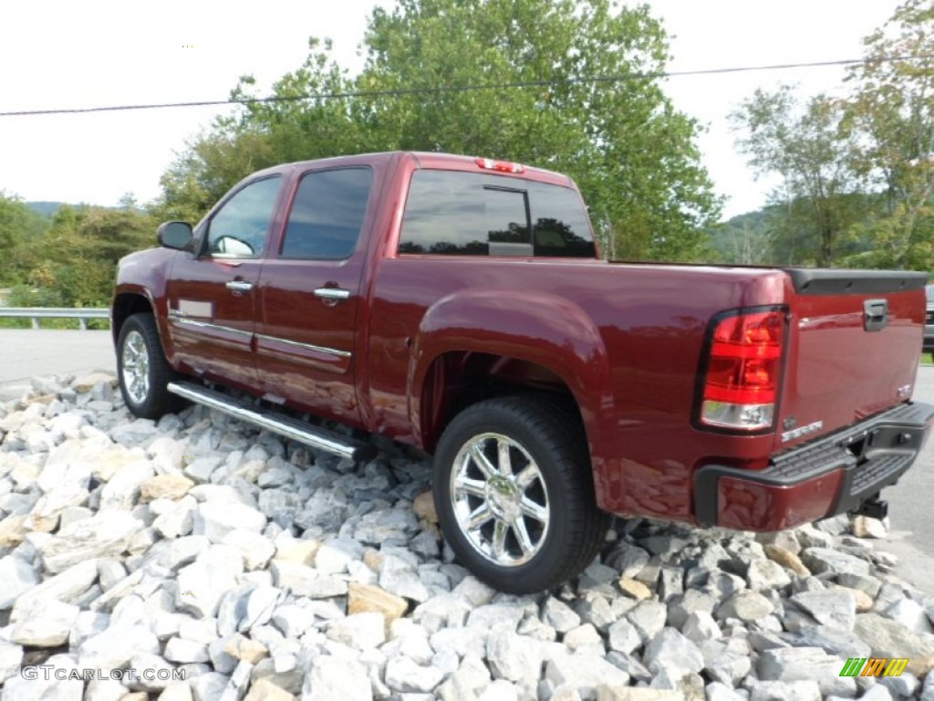 2013 Sierra 1500 Denali Crew Cab AWD - Sonoma Red Metallic / Cocoa/Light Cashmere photo #3