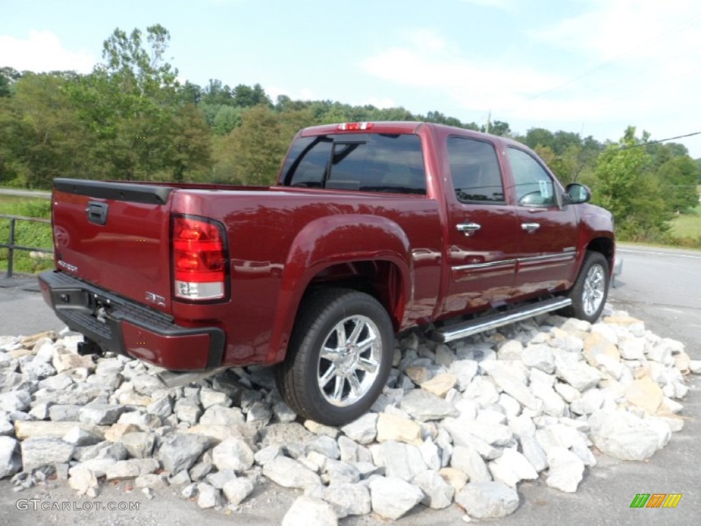 2013 Sierra 1500 Denali Crew Cab AWD - Sonoma Red Metallic / Cocoa/Light Cashmere photo #4