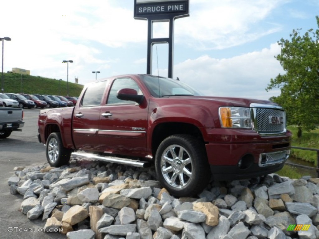 2013 Sierra 1500 Denali Crew Cab AWD - Sonoma Red Metallic / Cocoa/Light Cashmere photo #5