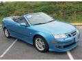 2007 Ice Blue Metallic Saab 9-3 Aero Convertible  photo #3