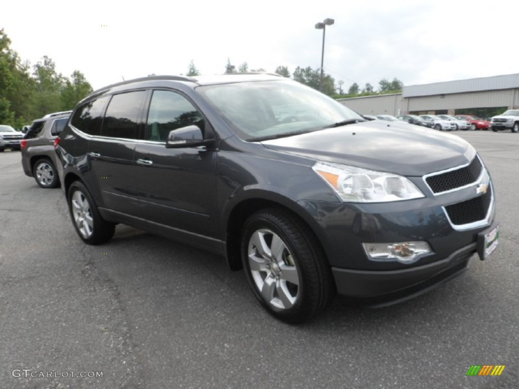 2012 Traverse LT AWD - Cyber Gray Metallic / Dark Gray/Light Gray photo #3