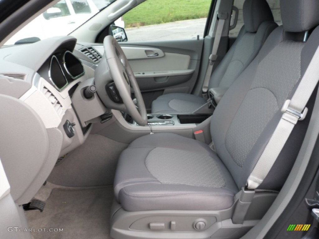 Dark Gray/Light Gray Interior 2012 Chevrolet Traverse LT AWD Photo #70071586