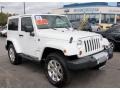 2012 Bright White Jeep Wrangler Sahara 4x4  photo #3