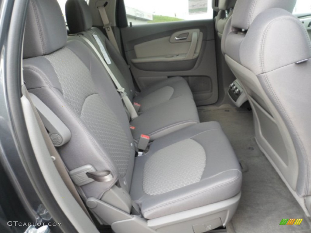 Dark Gray/Light Gray Interior 2012 Chevrolet Traverse LT AWD Photo #70071835