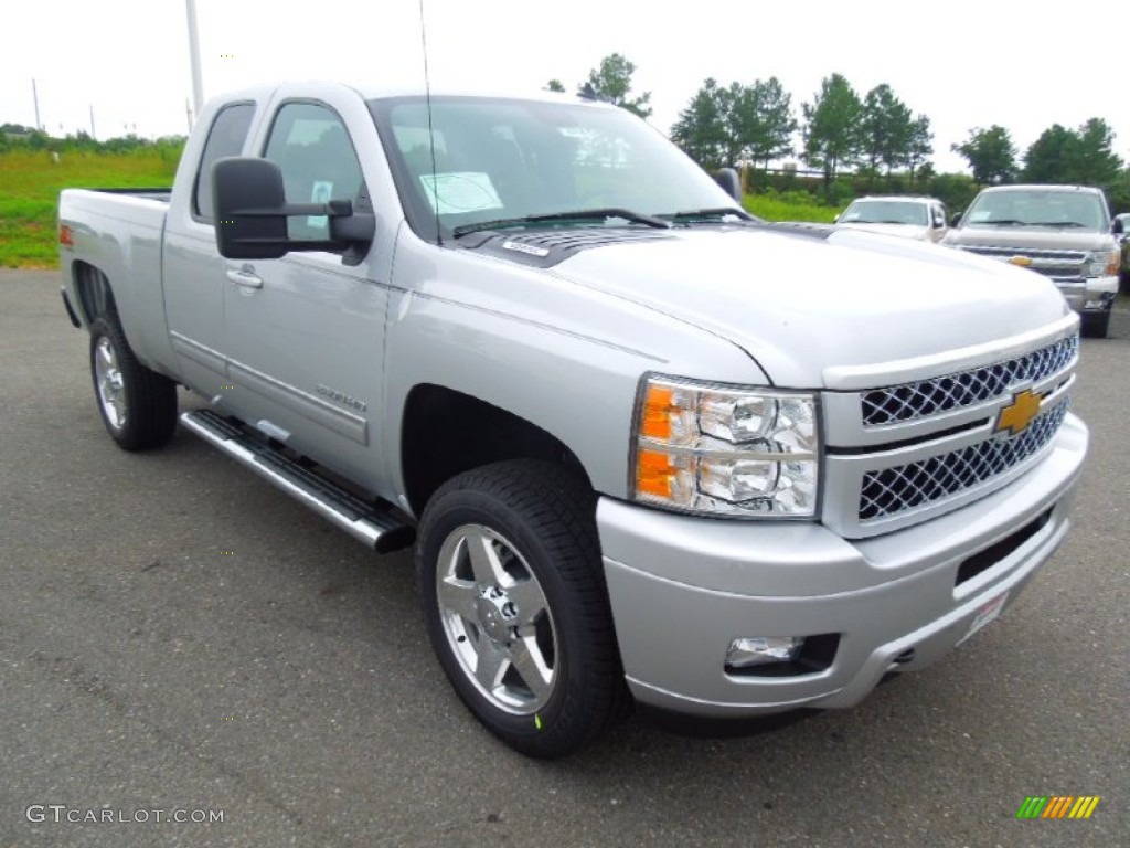 Silver Ice Metallic 2013 Chevrolet Silverado 2500HD LT Extended Cab 4x4 Exterior Photo #70071923