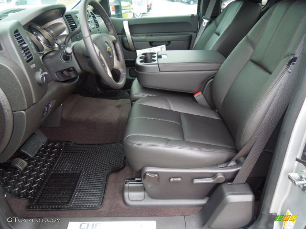 Ebony Interior 2013 Chevrolet Silverado 2500HD LT Extended Cab 4x4 Photo #70072001