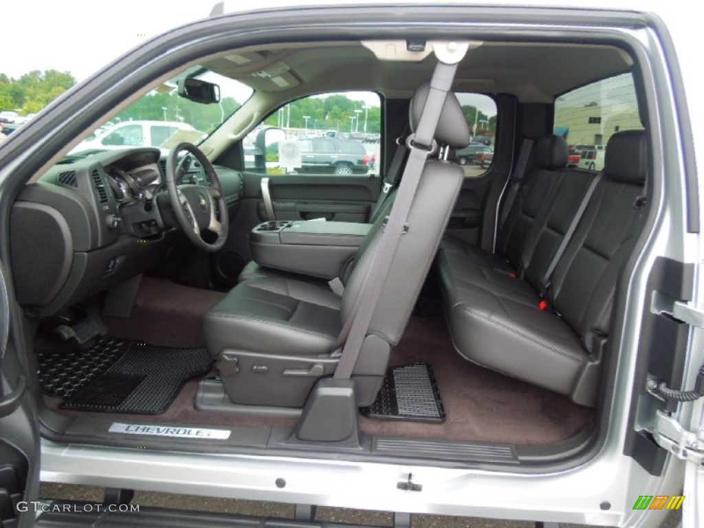 Ebony Interior 2013 Chevrolet Silverado 2500HD LT Extended Cab 4x4 Photo #70072115
