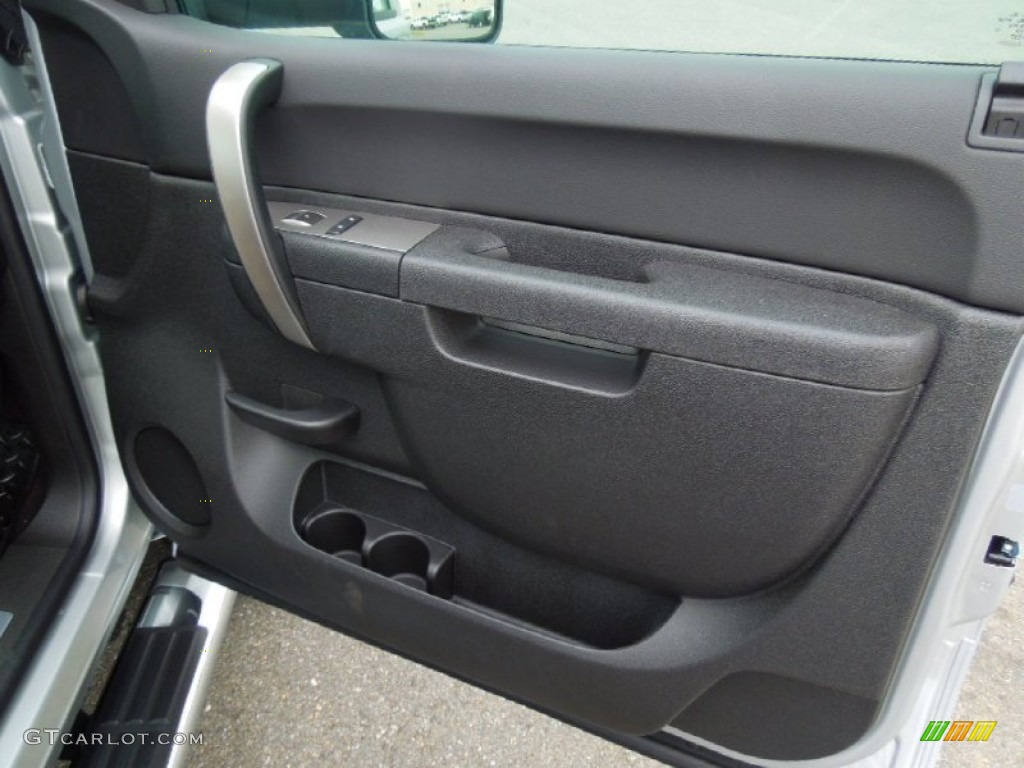 2013 Chevrolet Silverado 2500HD LT Extended Cab 4x4 Ebony Door Panel Photo #70072212