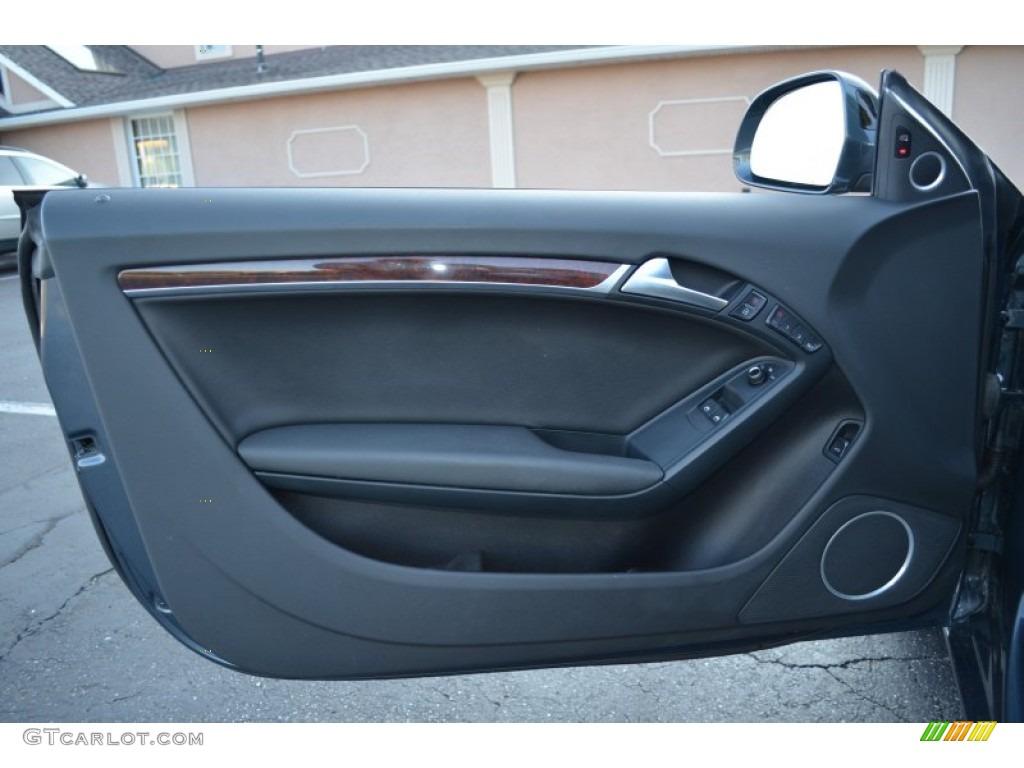 2009 Audi A5 3.2 quattro Coupe Black Door Panel Photo #70072242
