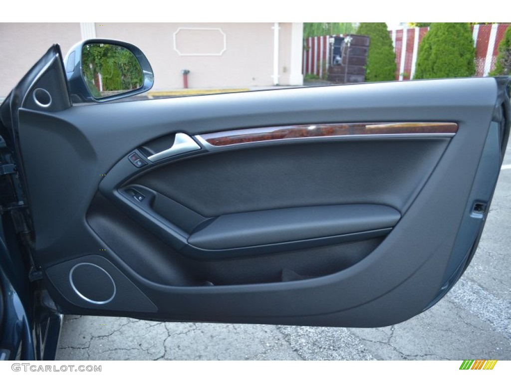 2009 Audi A5 3.2 quattro Coupe Black Door Panel Photo #70072254