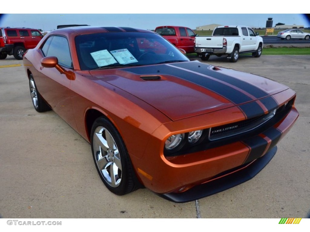 Toxic Orange Pearl 2011 Dodge Challenger SE Exterior Photo #70073162