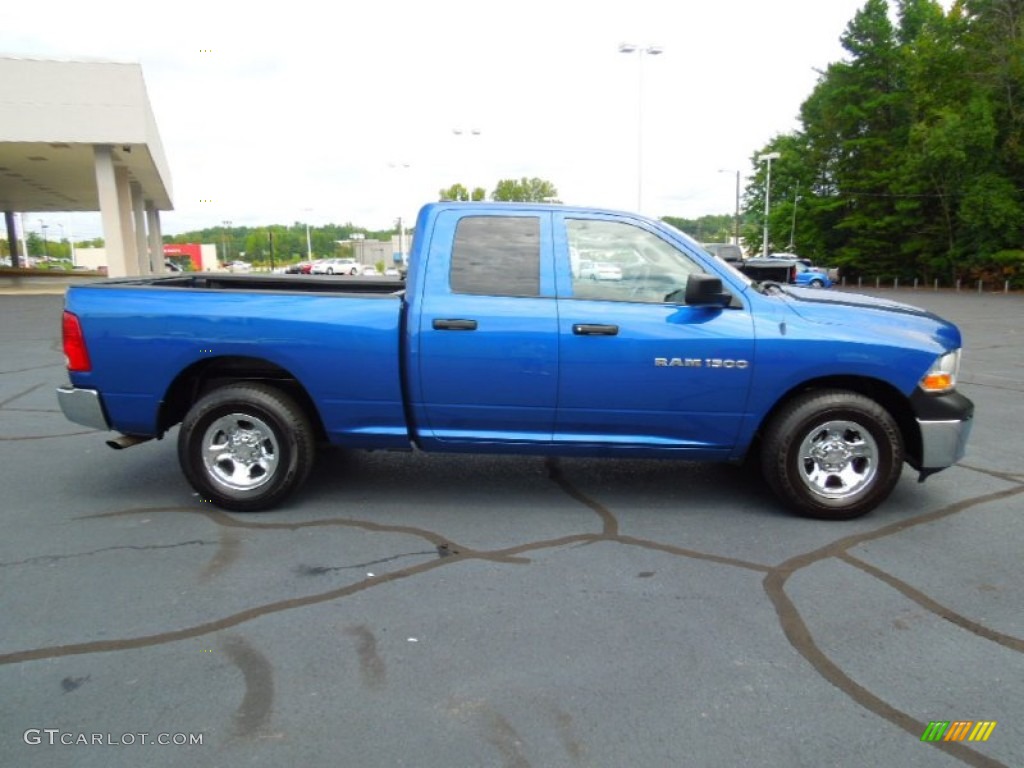 2011 Ram 1500 ST Quad Cab - Deep Water Blue Pearl / Dark Slate Gray/Medium Graystone photo #4