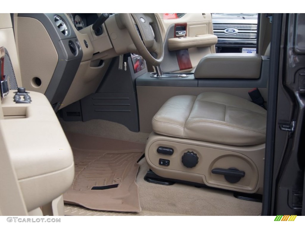 2005 F150 Lariat SuperCrew 4x4 - Dark Stone Metallic / Tan photo #10