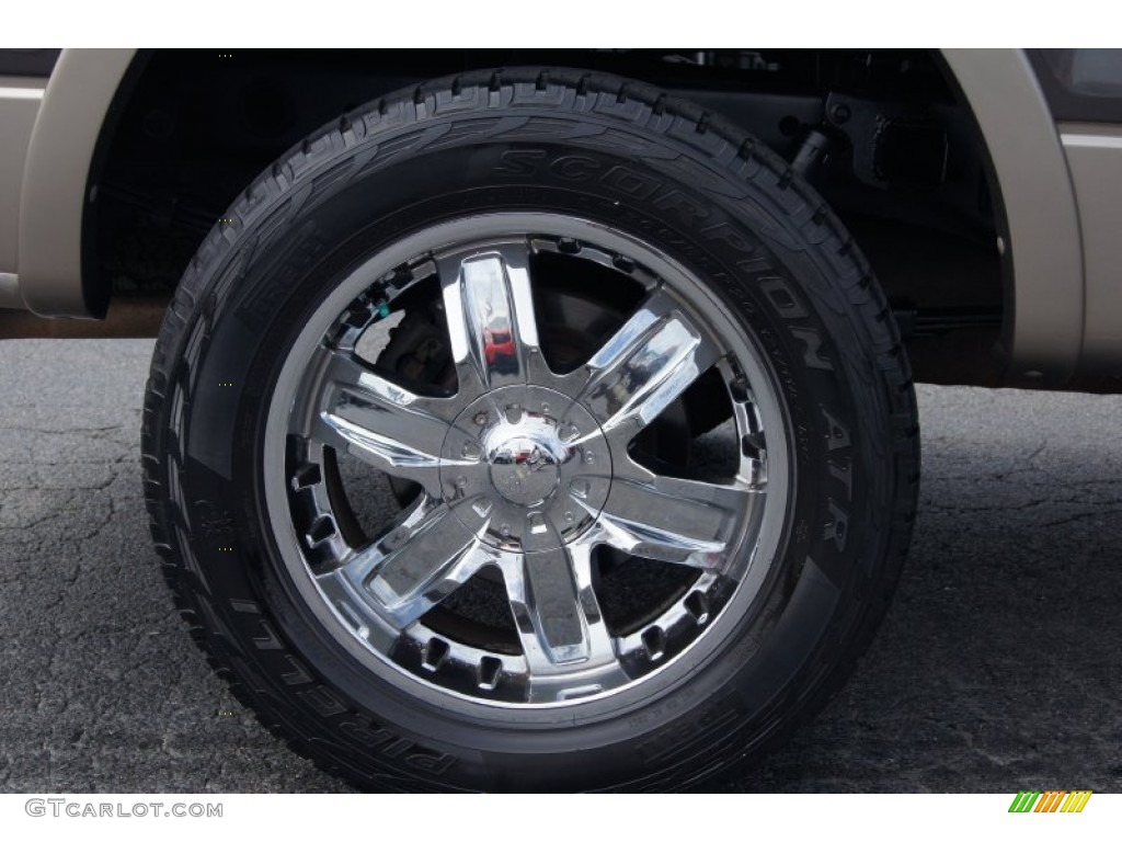 2005 F150 Lariat SuperCrew 4x4 - Dark Stone Metallic / Tan photo #18