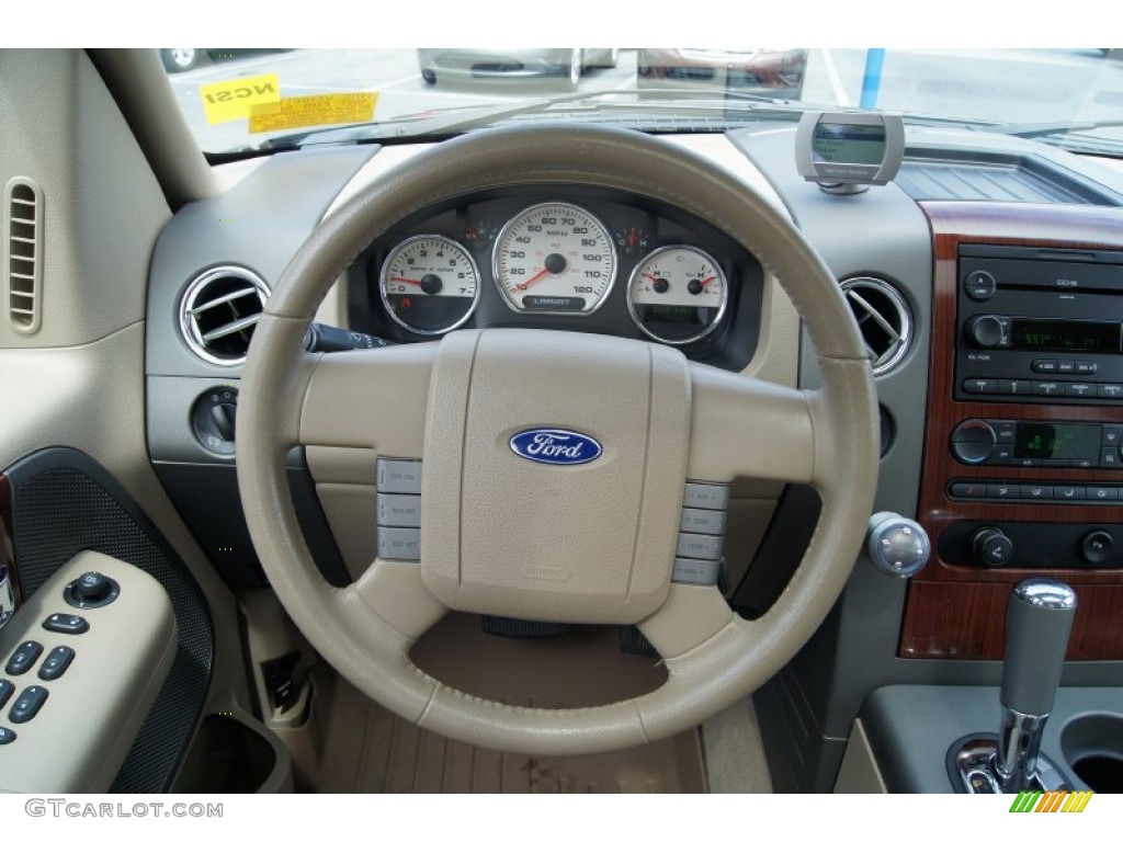 2005 F150 Lariat SuperCrew 4x4 - Dark Stone Metallic / Tan photo #25
