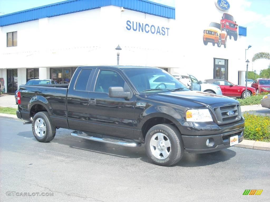 2006 F150 STX SuperCab - Black / Medium Flint photo #1