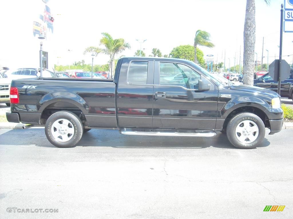 2006 F150 STX SuperCab - Black / Medium Flint photo #2