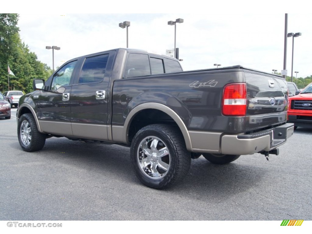 2005 F150 Lariat SuperCrew 4x4 - Dark Stone Metallic / Tan photo #41