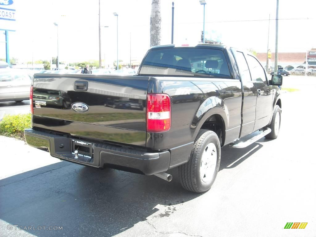 2006 F150 STX SuperCab - Black / Medium Flint photo #3