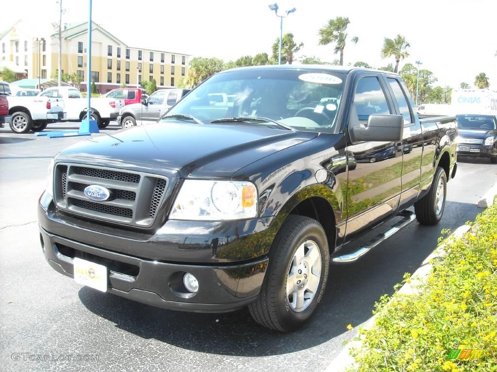 2006 F150 STX SuperCab - Black / Medium Flint photo #7