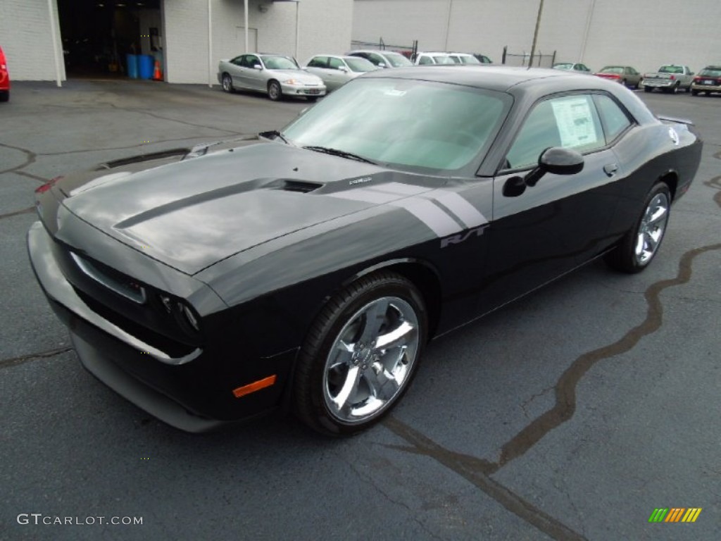 2013 Challenger R/T - Pitch Black / Dark Slate Gray photo #2