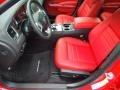 Black/Red 2013 Dodge Charger SXT Interior