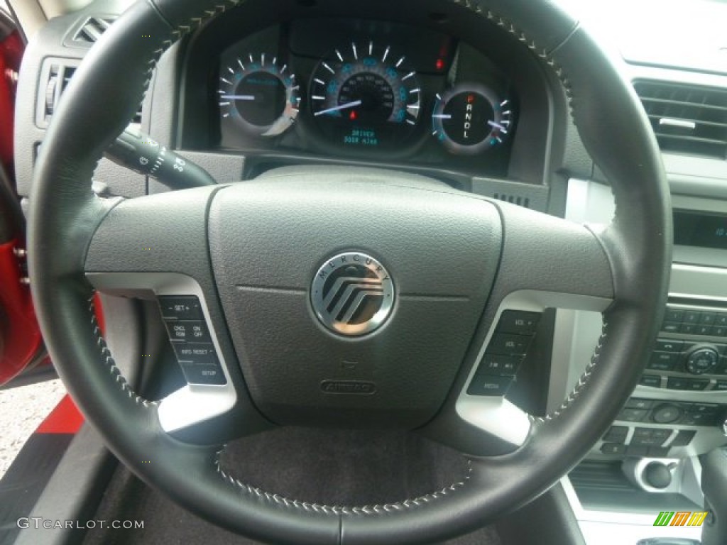 2010 Mercury Milan I4 Dark Charcoal Steering Wheel Photo #70077344
