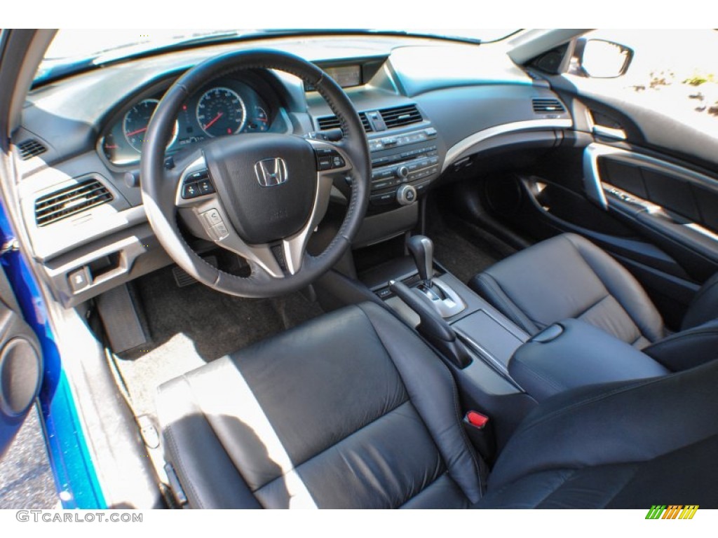 Black Interior 2011 Honda Accord EX-L V6 Coupe Photo #70077769