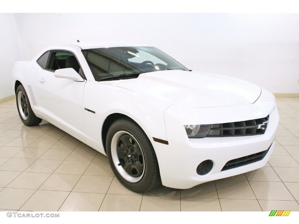 2011 Camaro LS Coupe - Summit White / Black photo #1