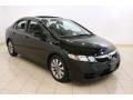 2010 Crystal Black Pearl Honda Civic EX Sedan  photo #1