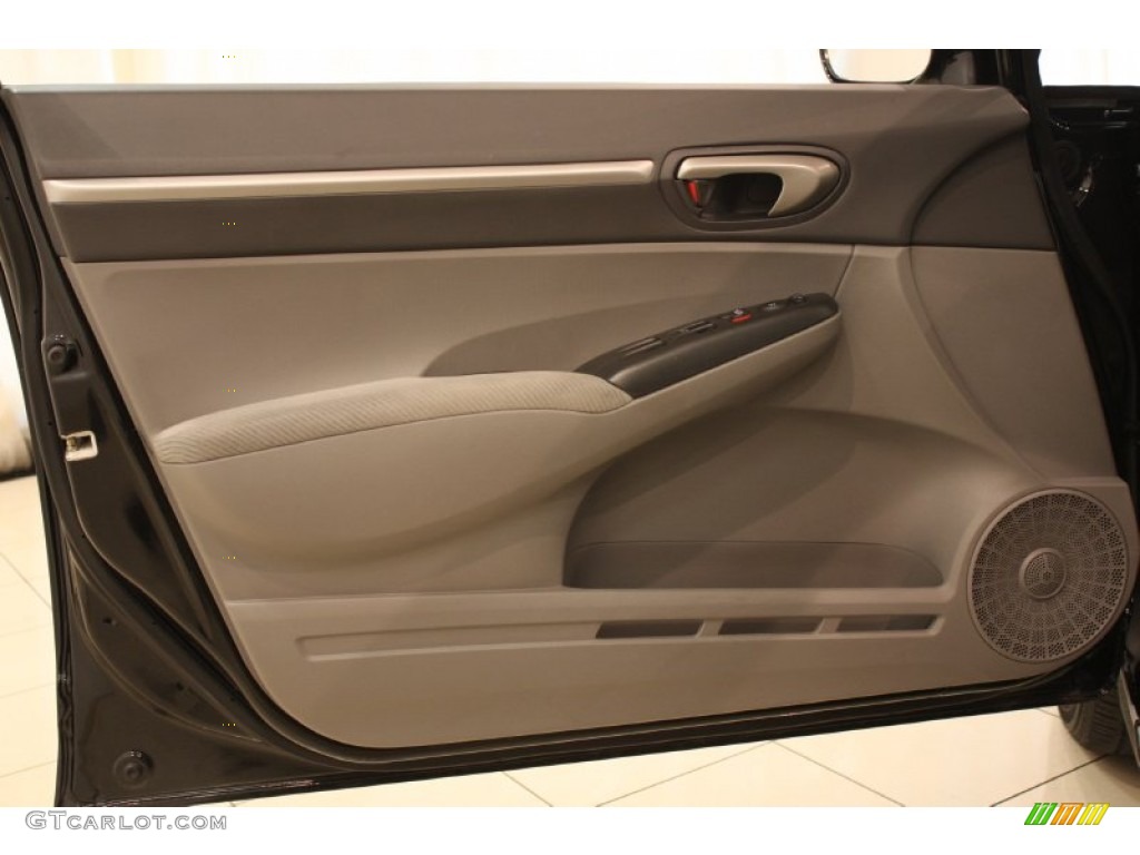 2010 Civic EX Sedan - Crystal Black Pearl / Gray photo #5