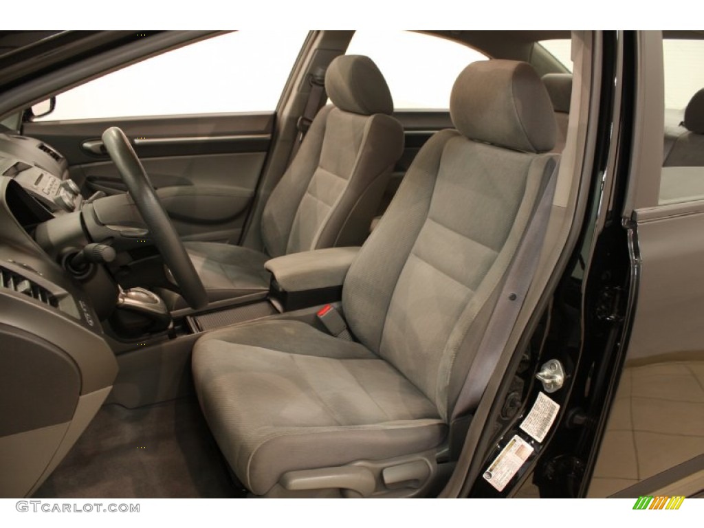 2010 Civic EX Sedan - Crystal Black Pearl / Gray photo #9