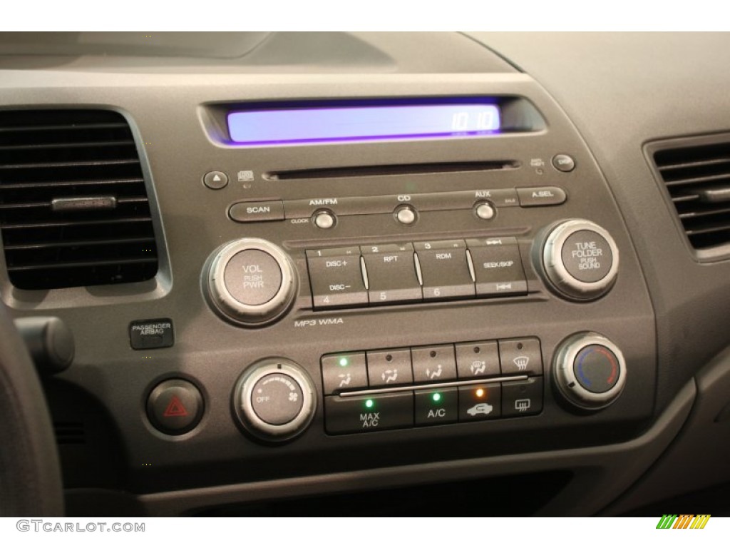 2010 Civic EX Sedan - Crystal Black Pearl / Gray photo #12