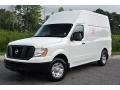 Blizzard White 2012 Nissan NV 2500 HD S High Roof Exterior