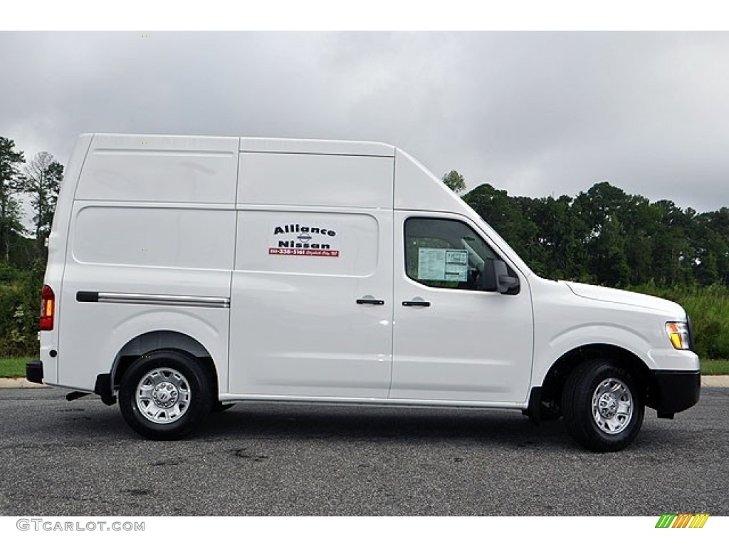Blizzard White 2012 Nissan NV 2500 HD S High Roof Exterior Photo #70083686