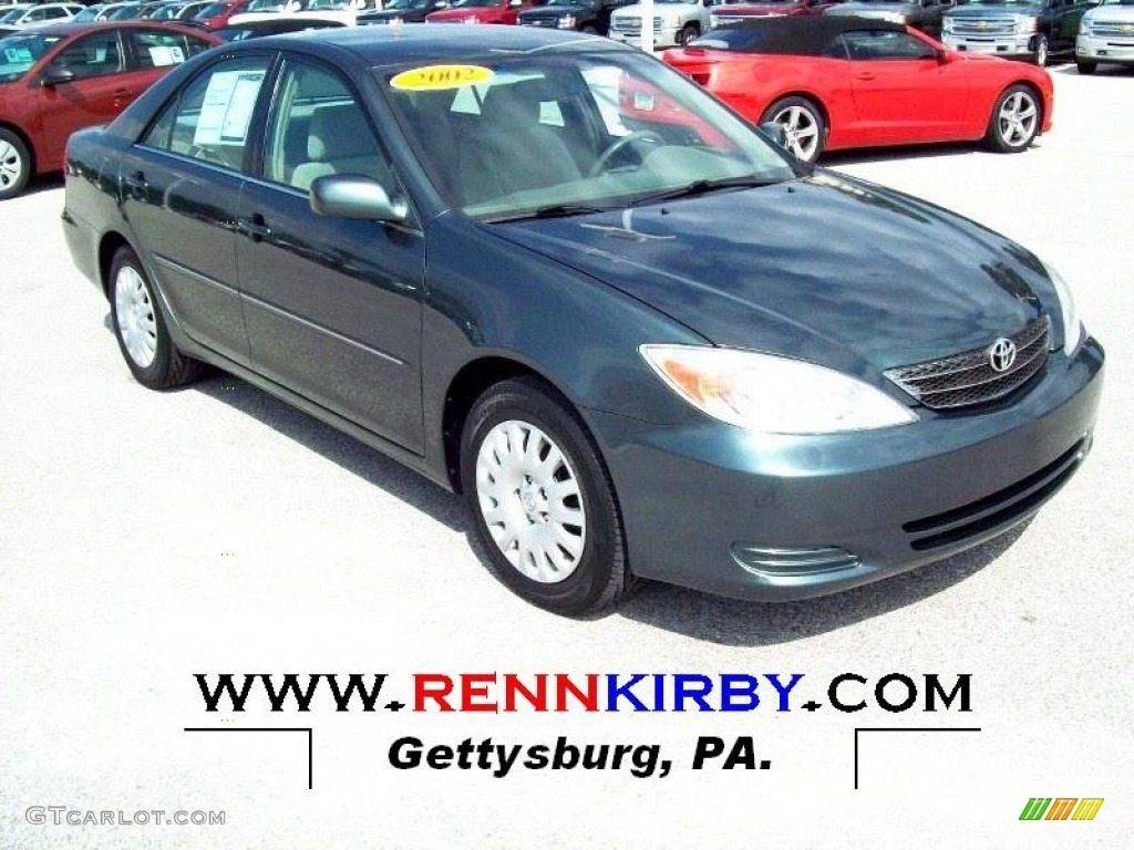 2002 Camry XLE - Aspen Green Pearl / Taupe photo #1