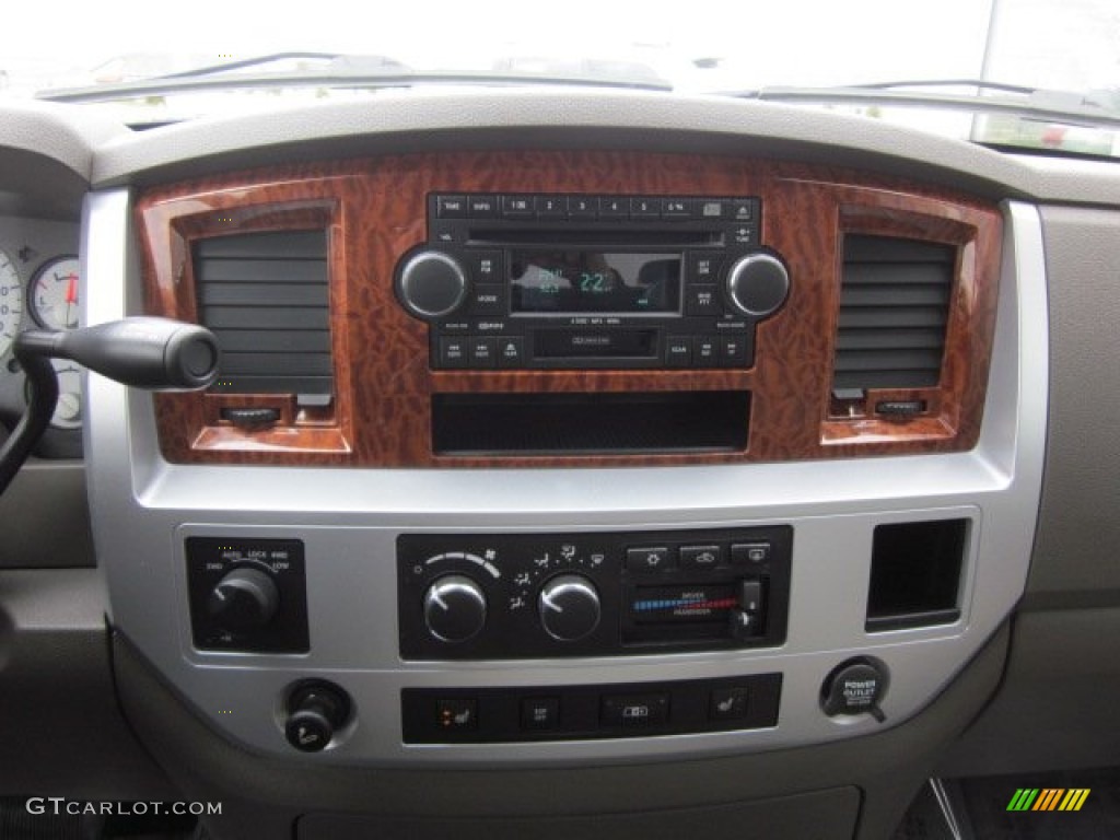 2007 Ram 1500 Laramie Quad Cab 4x4 - Inferno Red Crystal Pearl / Khaki Beige photo #6