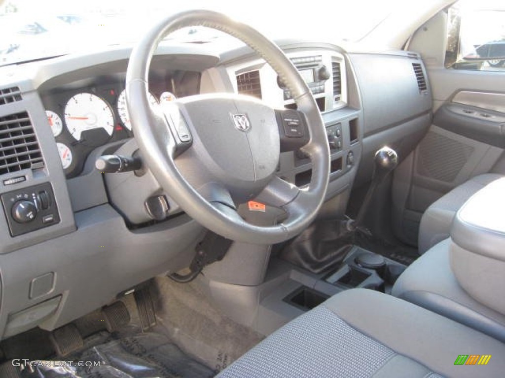 Medium Slate Gray Interior 2007 Dodge Ram 3500 SLT Quad Cab Dually Photo #70085132