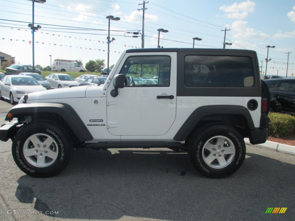 Bright White Jeep Wrangler